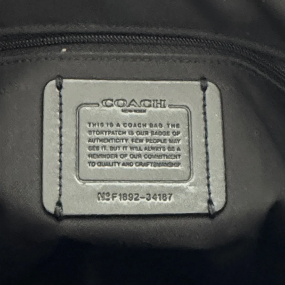 COACH Metallic Leather Dufflette Crossbody - No F1892-34187 - Picture 9 of 16